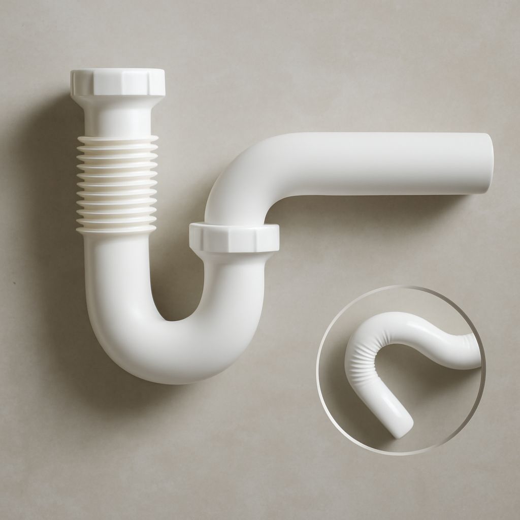 Illustration of plumbing p trap and s trap plumbing