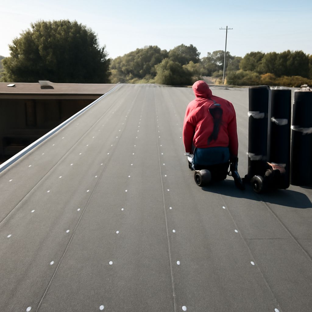Cap sheet roofing with plumbing vent cap and mobile home plumbing vent