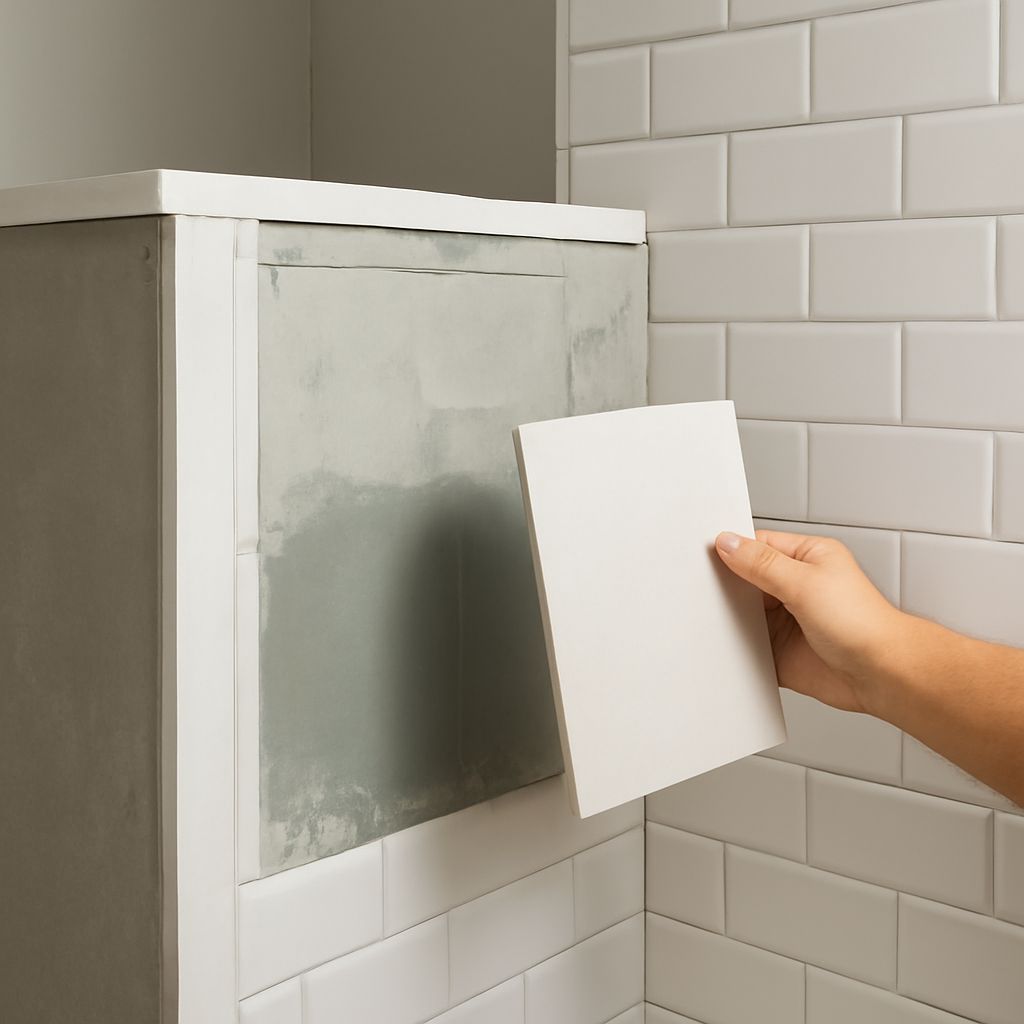 Tiling techniques for tile over drywall