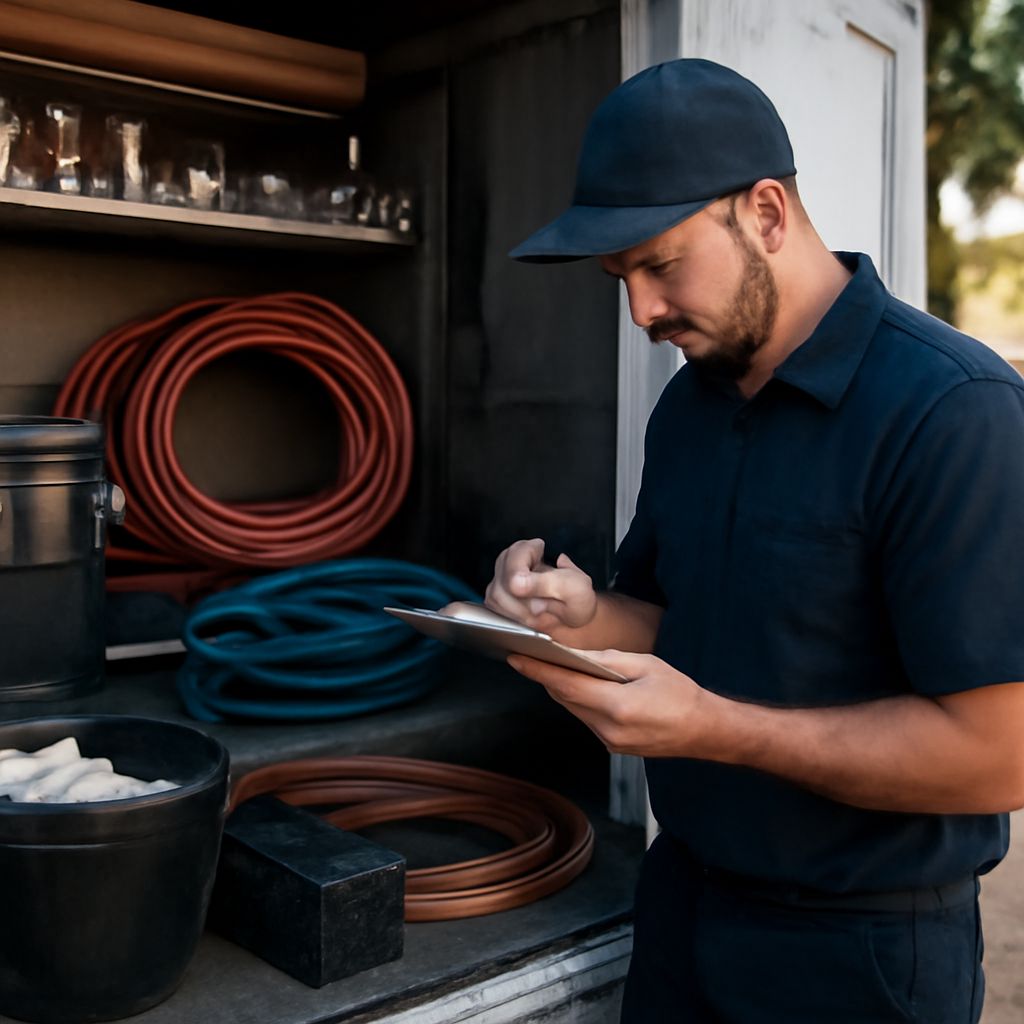 A well-equipped plumbing truck featuring tools and underground plumbing innovations