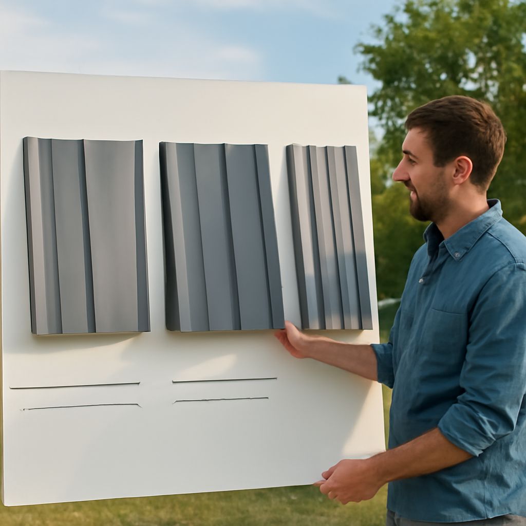 Metal siding panels and steel siding panels