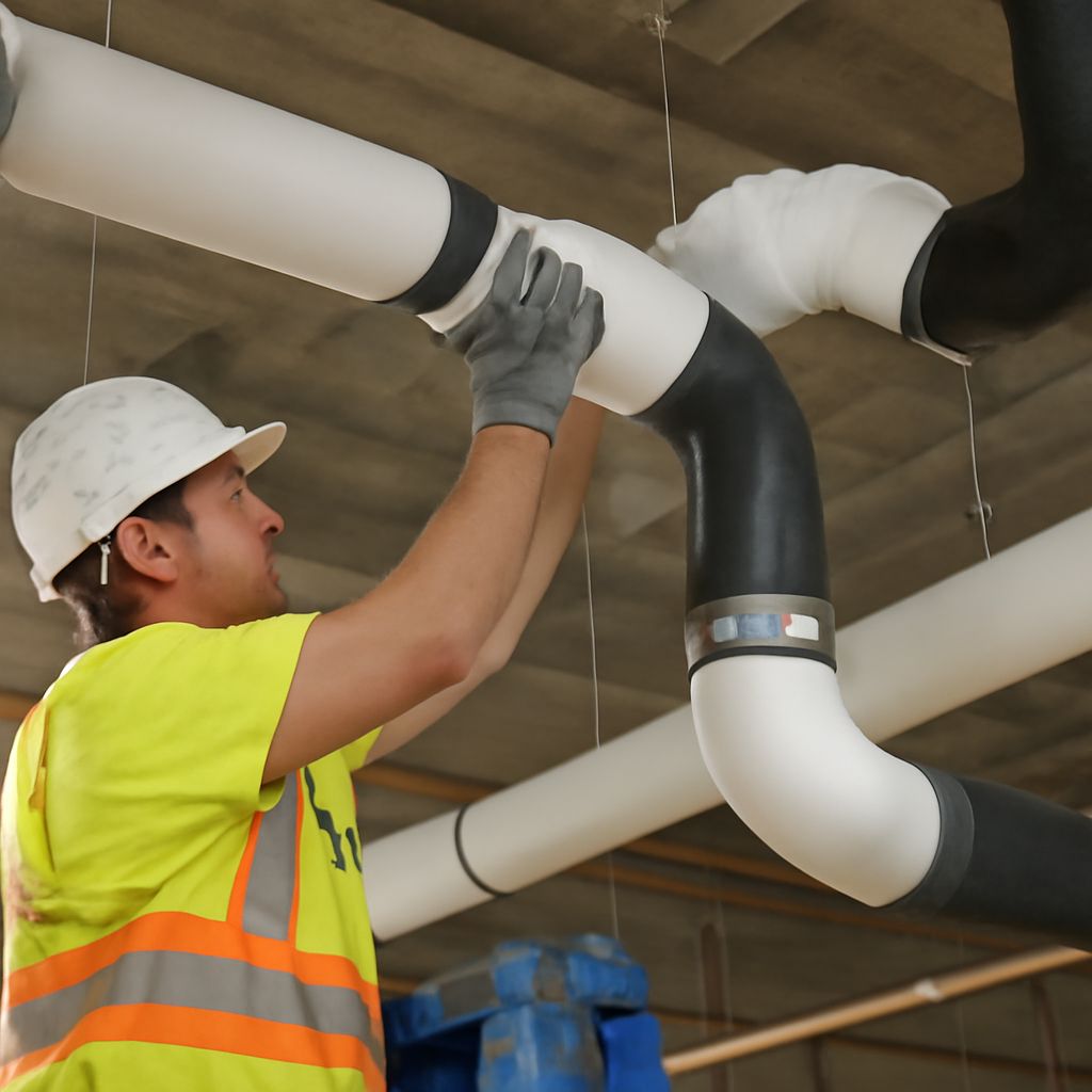 Ac pipe insulation and stove pipe insulation