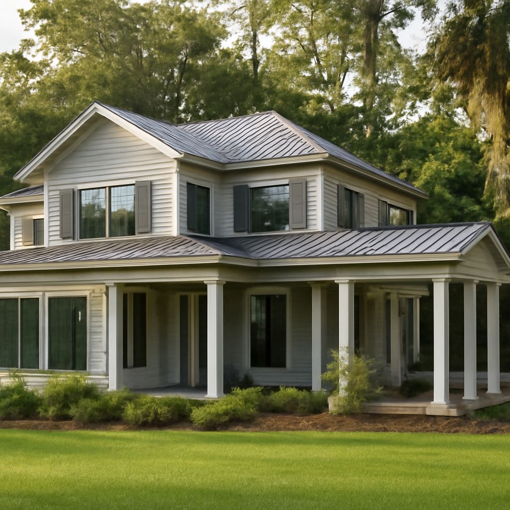 Metal roofing colors, including steel roofing colors and white metal roofing