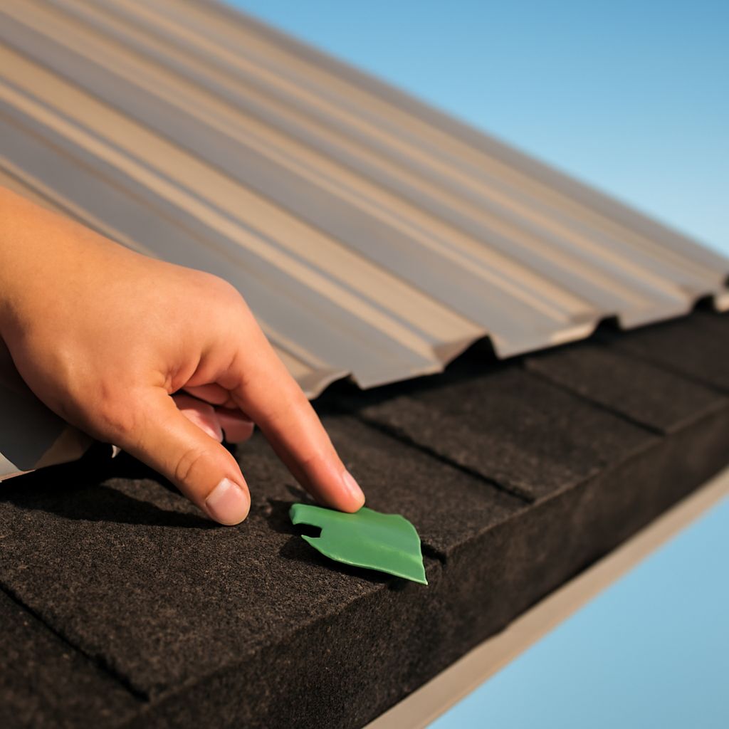 Installing metal roofing and board on board siding