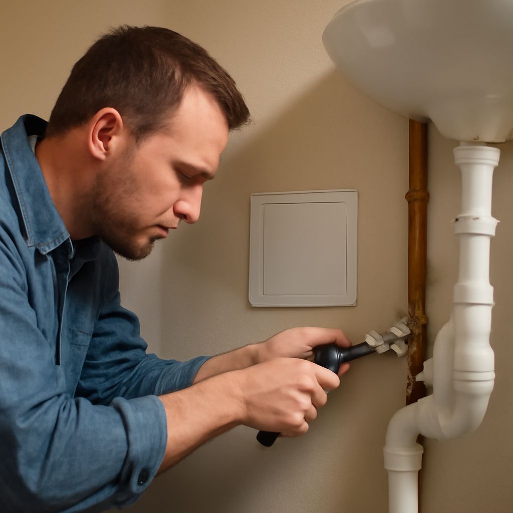 Plumbing wall cover plate and plumbing adapters