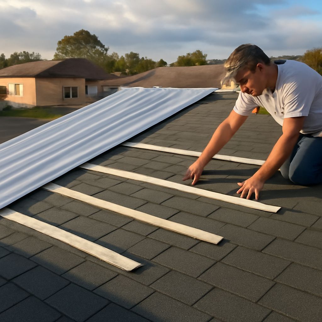 Metal roof over shingles installation process