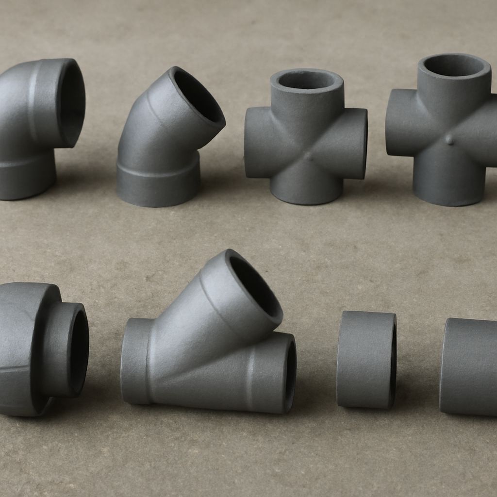 Different types of plumbing valves and union fittings
