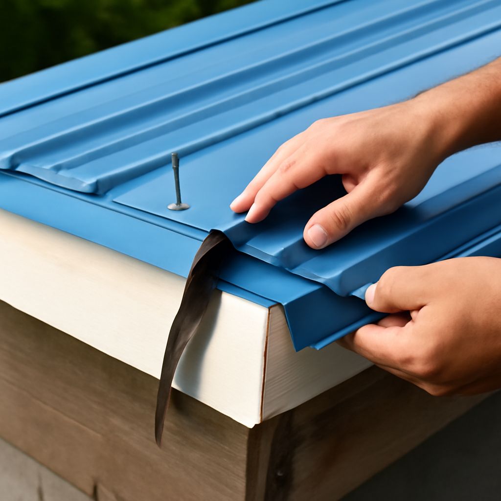 Ribbed metal roofing and metal roofing accessories