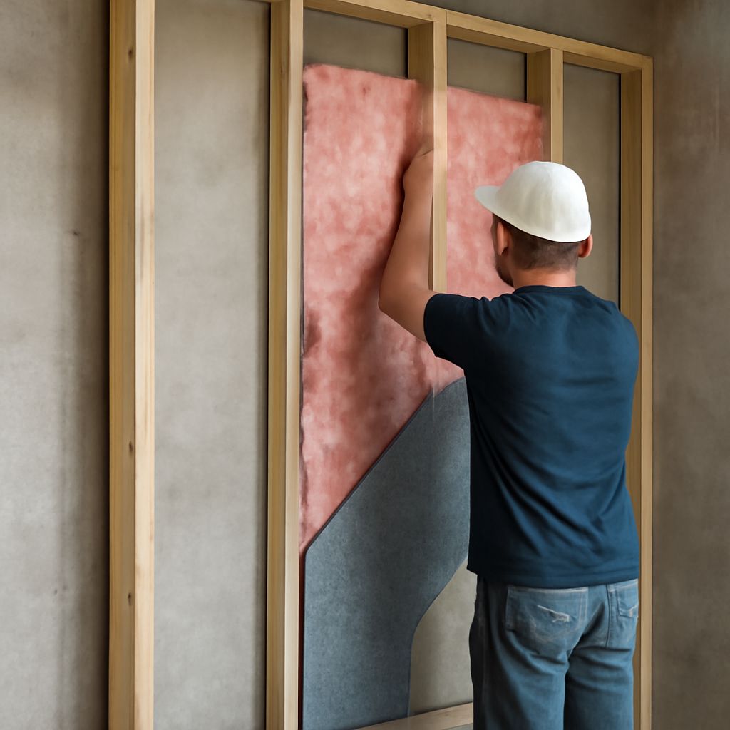 Sound board insulation and acoustic insulation sound board