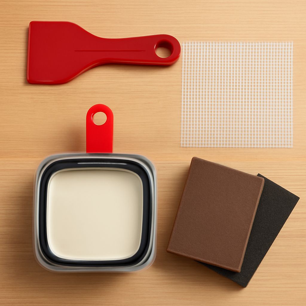 Home exterior repair using vinyl siding repair kit and tools