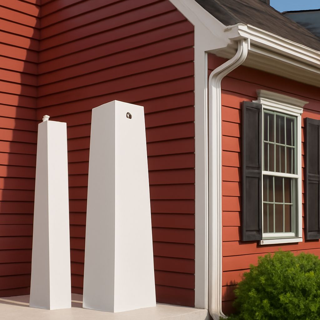 Aluminum siding corner caps and siding corners
