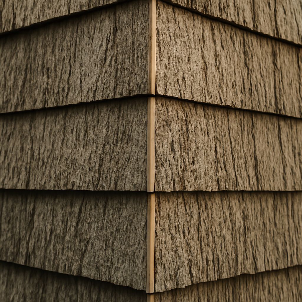 An overview of siding jobs featuring bark siding and poplar siding