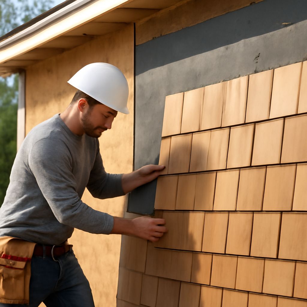 Pre drywall inspection and cedar shingle siding installation