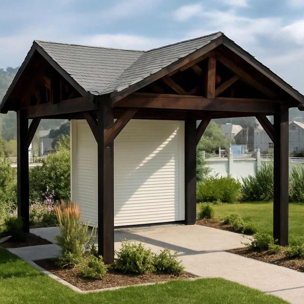 Deck roofing and gable roofing with roofing nails