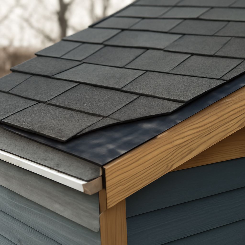 roofing ice and water shield and matching siding and roof colors