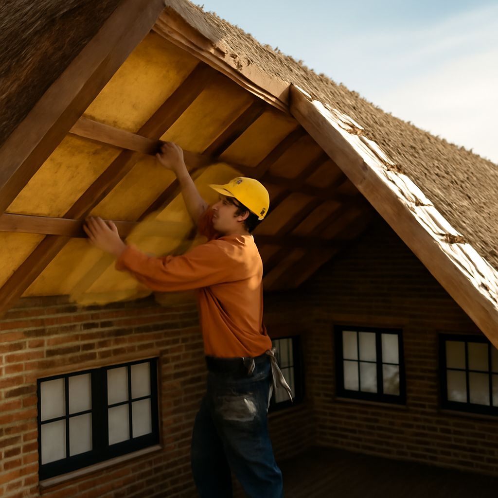 Thatch roofing and AR roofing with watertight features