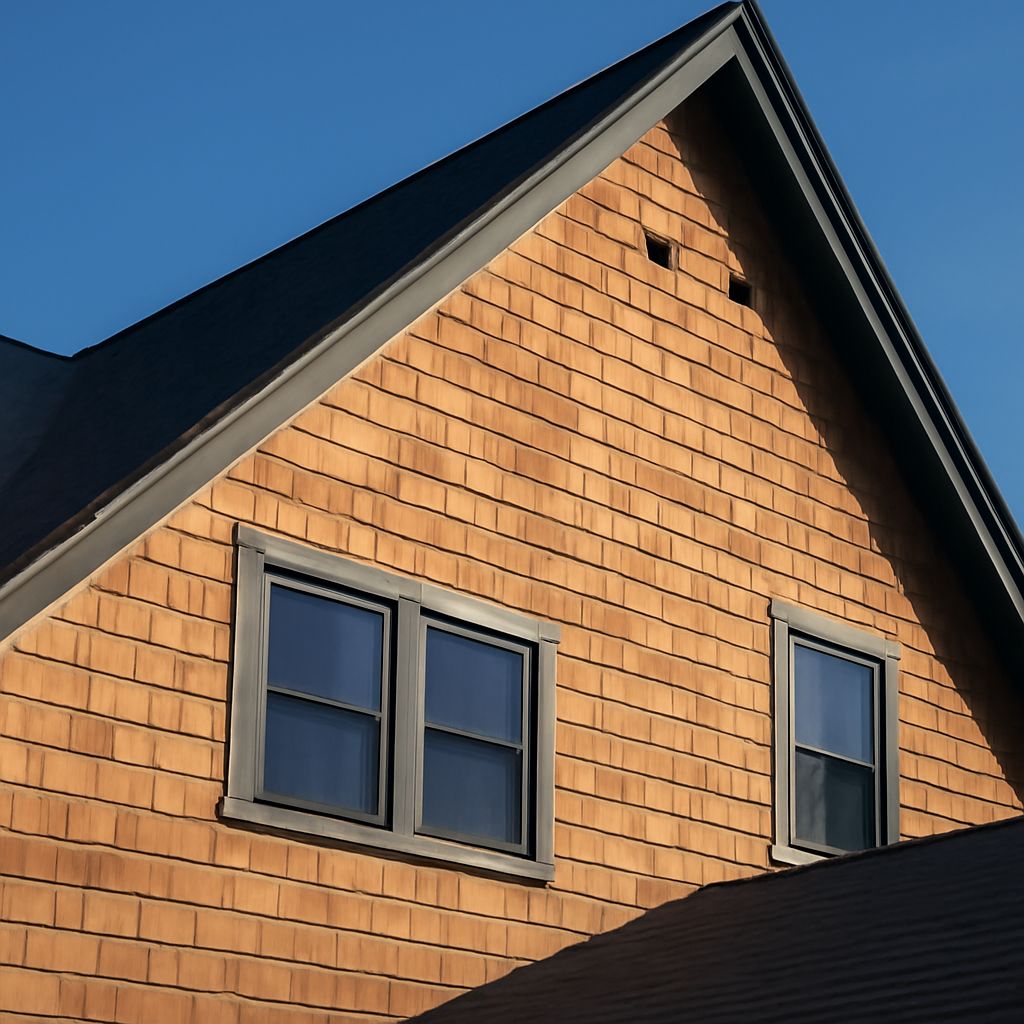 White cedar shingles and nails for cedar siding