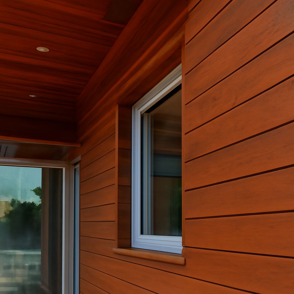 Natural clay siding, clay vinyl siding, and beadboard siding