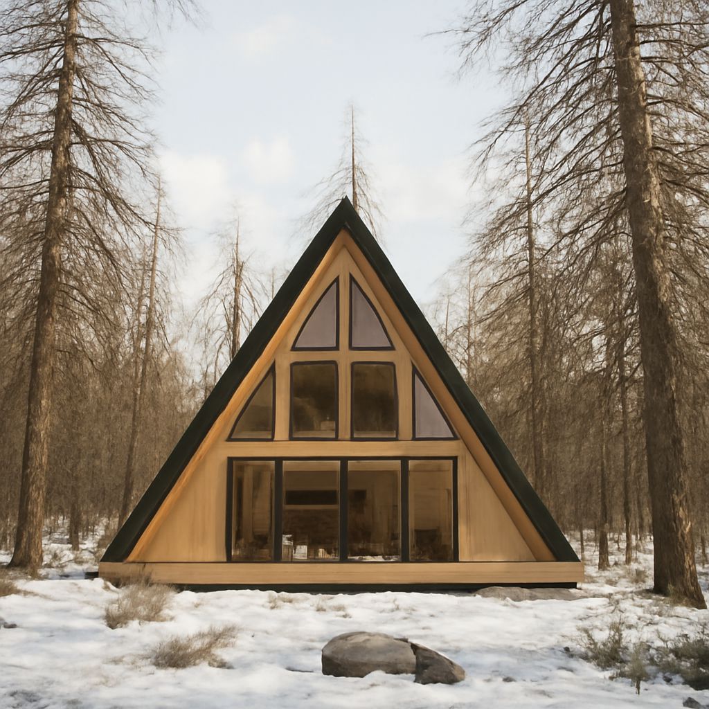 A frame house and a frame tiny house with various siding options